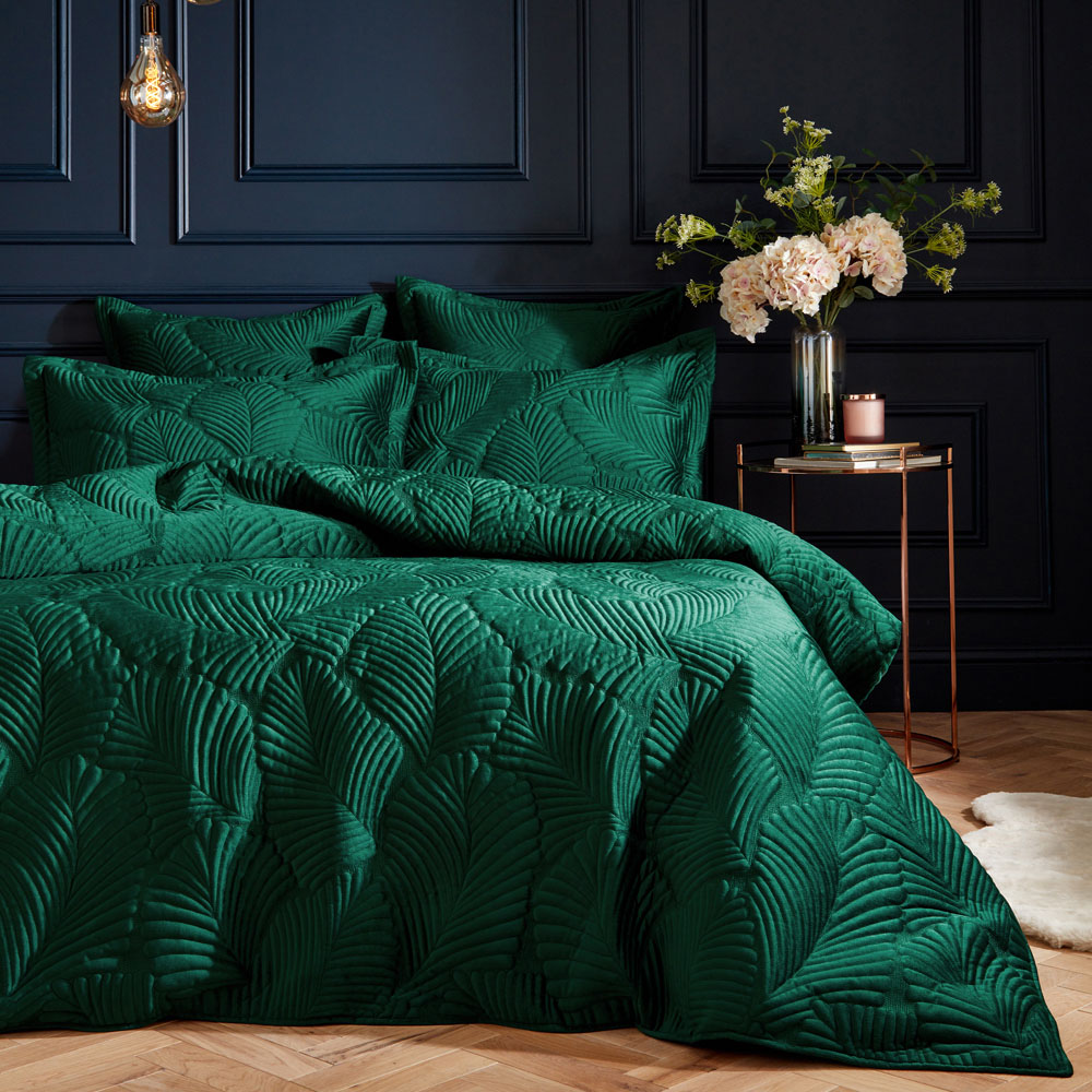 Paoletti Palmeria Double Emerald Duvet Set Image 1