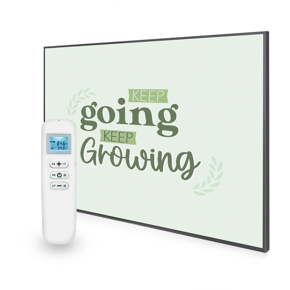 Mirrorstone Nexus Keep Goin Keep Growing Quote Wi-Fi Infrared Heating Panel 1200W 995 x 1195mm Image 3