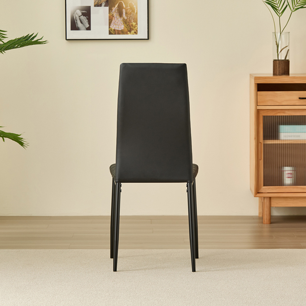 Indoor Living Colorado Emily 4 Seater Dining Set Black Image 8