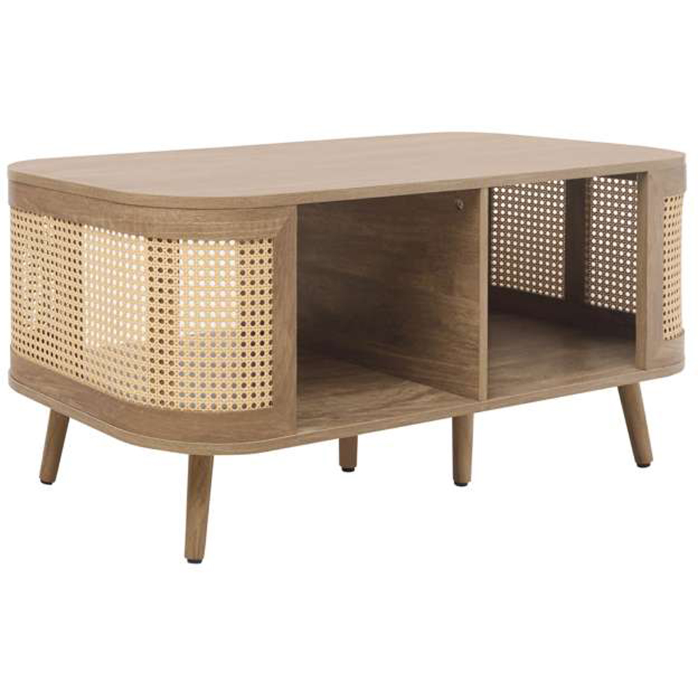 Birlea Noah 2 Shelf Rattan Effect Coffee Table Image 3