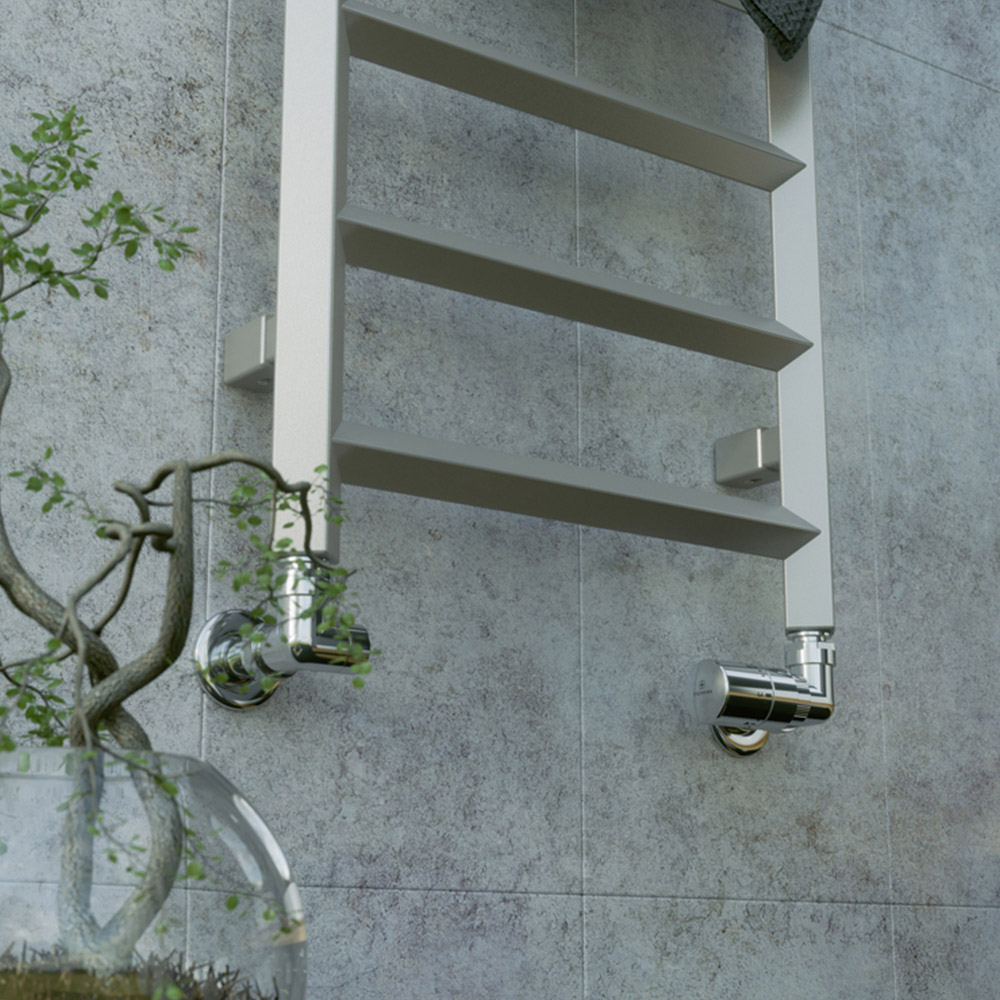 Terma Crystal 805 BTU Sparkling Gravel Electric Heated Towel Rail 840 x 400mm Image 6