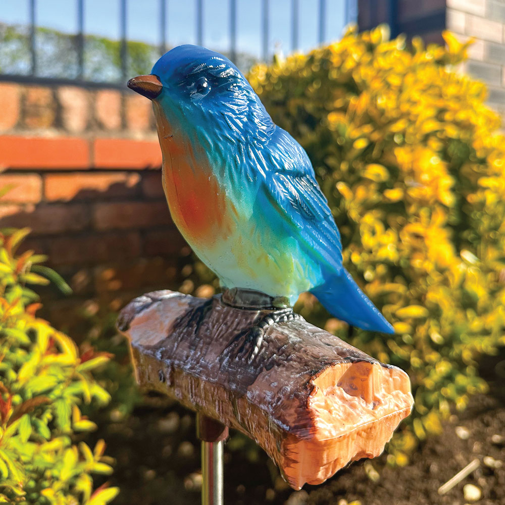 Gardenkraft Solar Tweeting Bluebird Light Image 3
