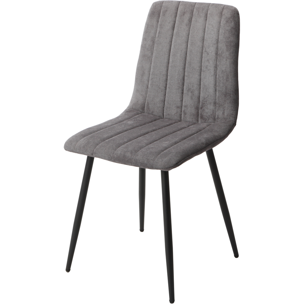 Core Products Aspen 4 Seater Square Dining Set Grey Oak and Grey Image 3