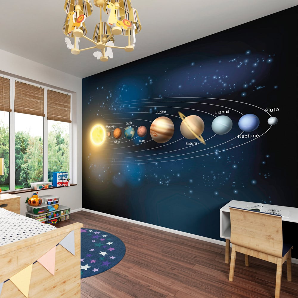 Origin Murals Planets Multicolour Wall Mural Image 3