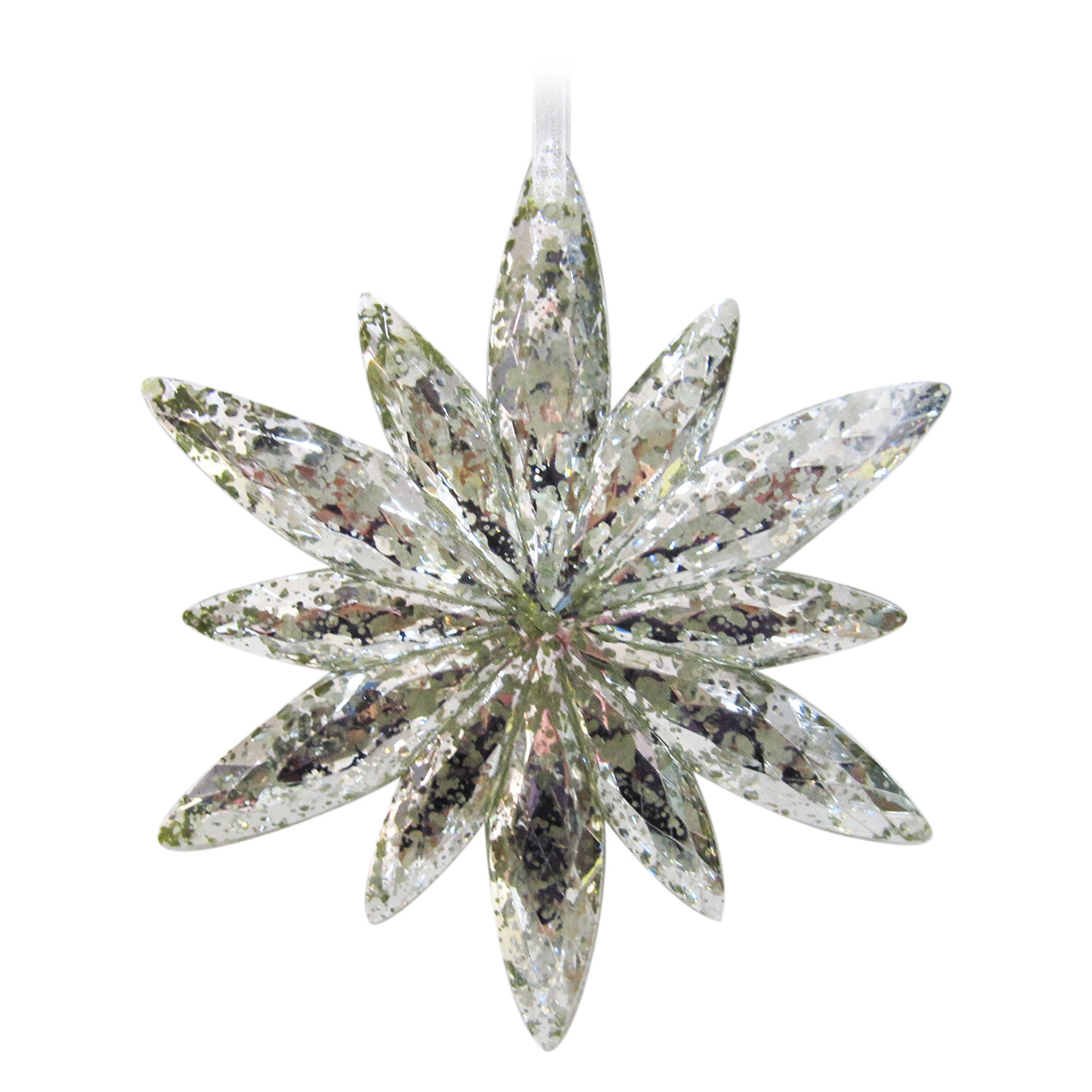 Frosted Antique Snowflake - Silver Image