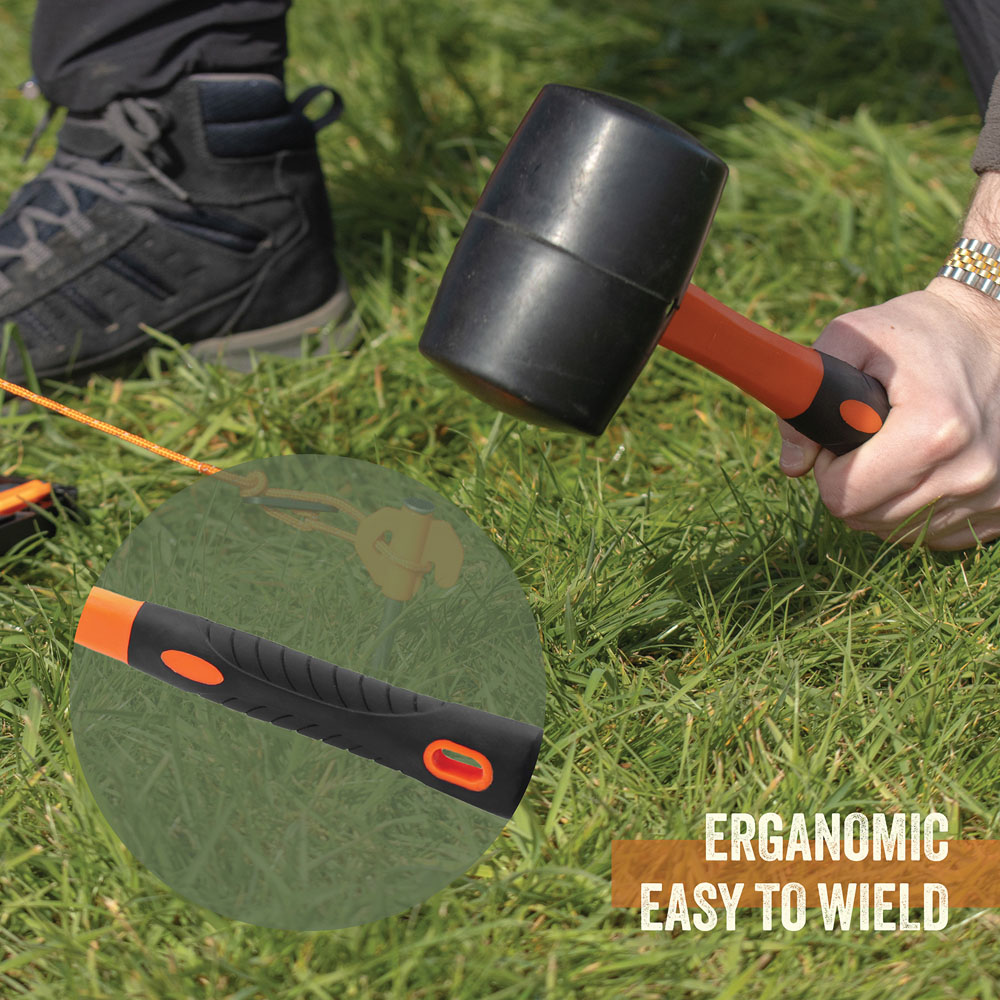 Milestone Camping Rubber Mallet 907g Image 5