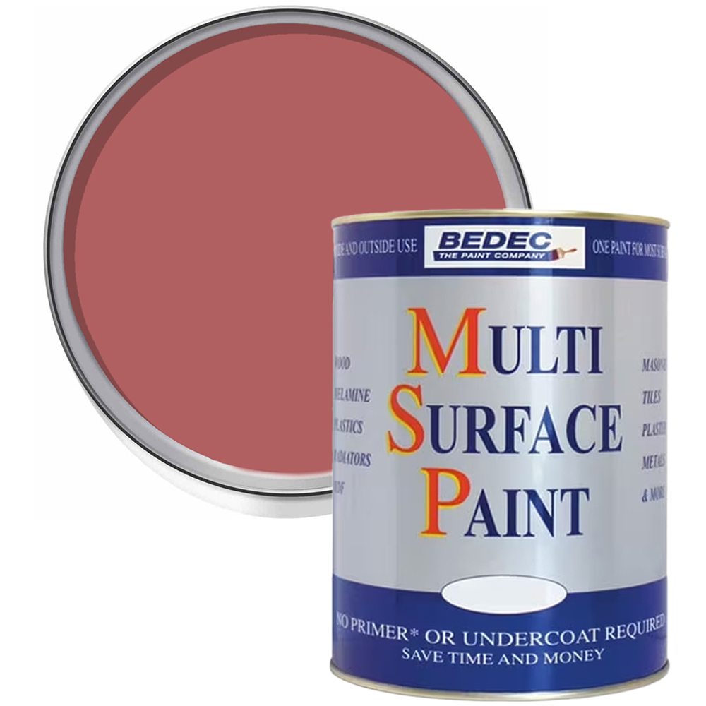 Bedec Plum Satin Multi Surface Paint 750ml Image 1