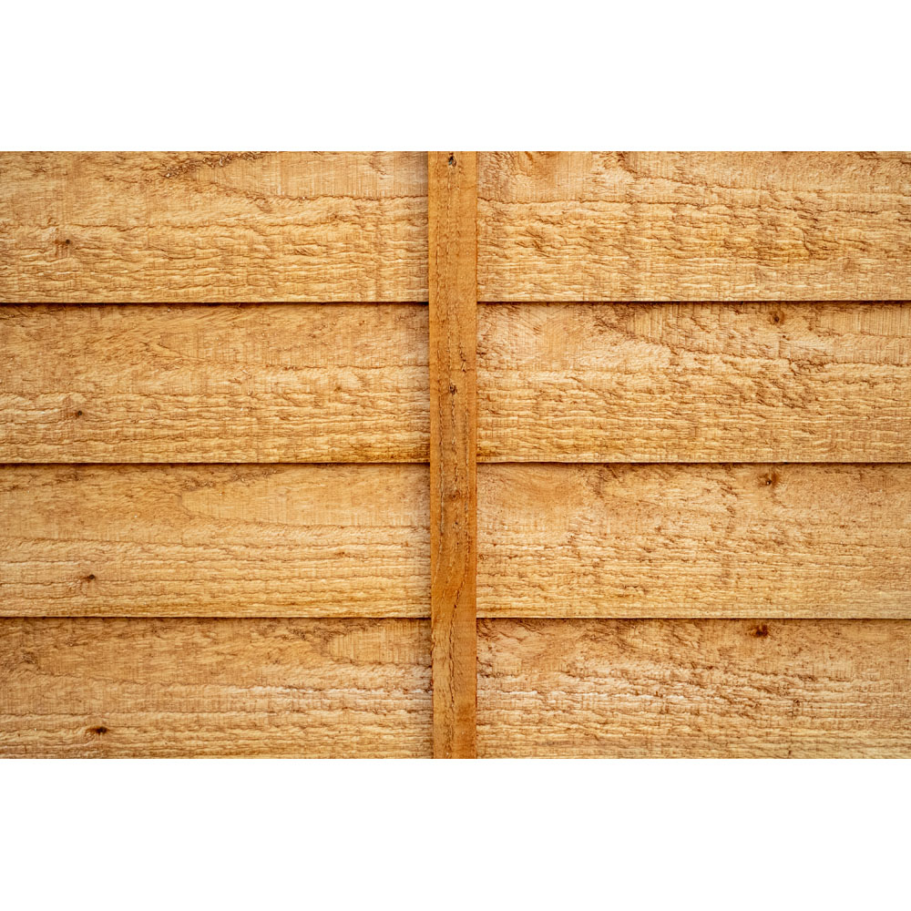 Forest Garden 6 x 5ft Golden Brown Heritage Lap Fence Panel Image 4