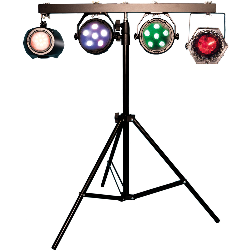 FX Lab 4 Way DJ Light and Stand Set Image 3