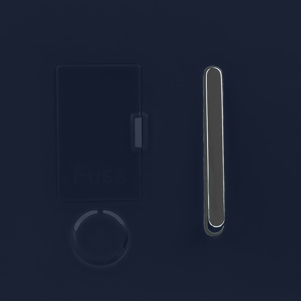 Trendi Switch 13amp Navy Blue Fused Spur with Flex Outlet Image 2