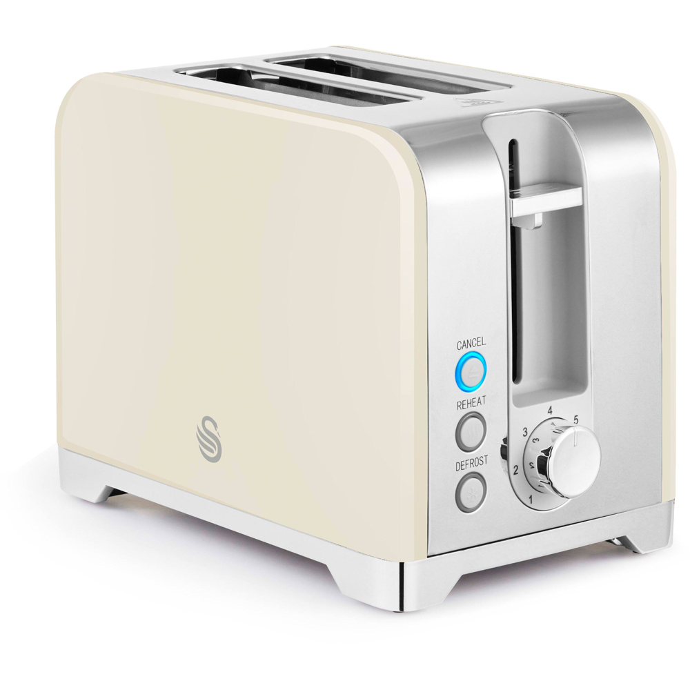 Swan Solace EEJB316 Cream 2 Slice Toaster and 1.7L Kettle Set Image 6