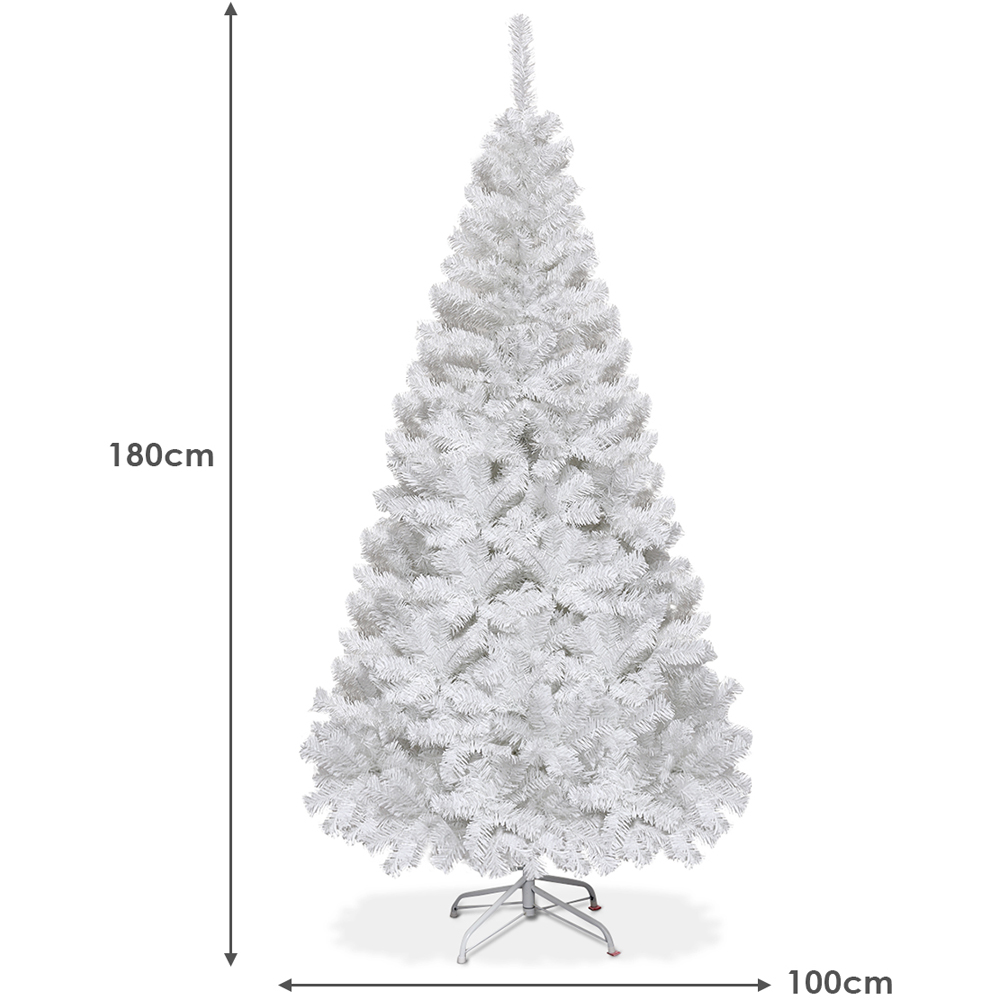 Costway White Artificial Christmas Tree 6ft Image 8