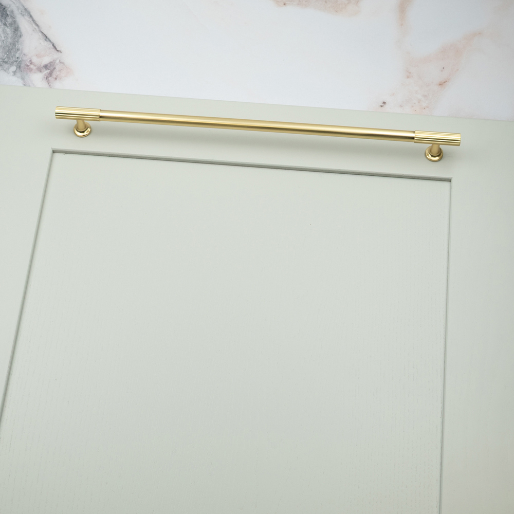 Handle & Home Brass Textured T-Bar Handle 320mm Image 3