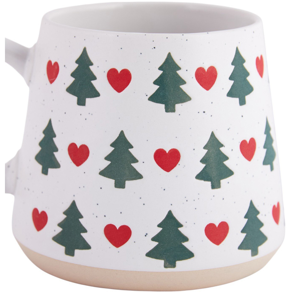 Festive Patterned Stoneware Mug Image 2