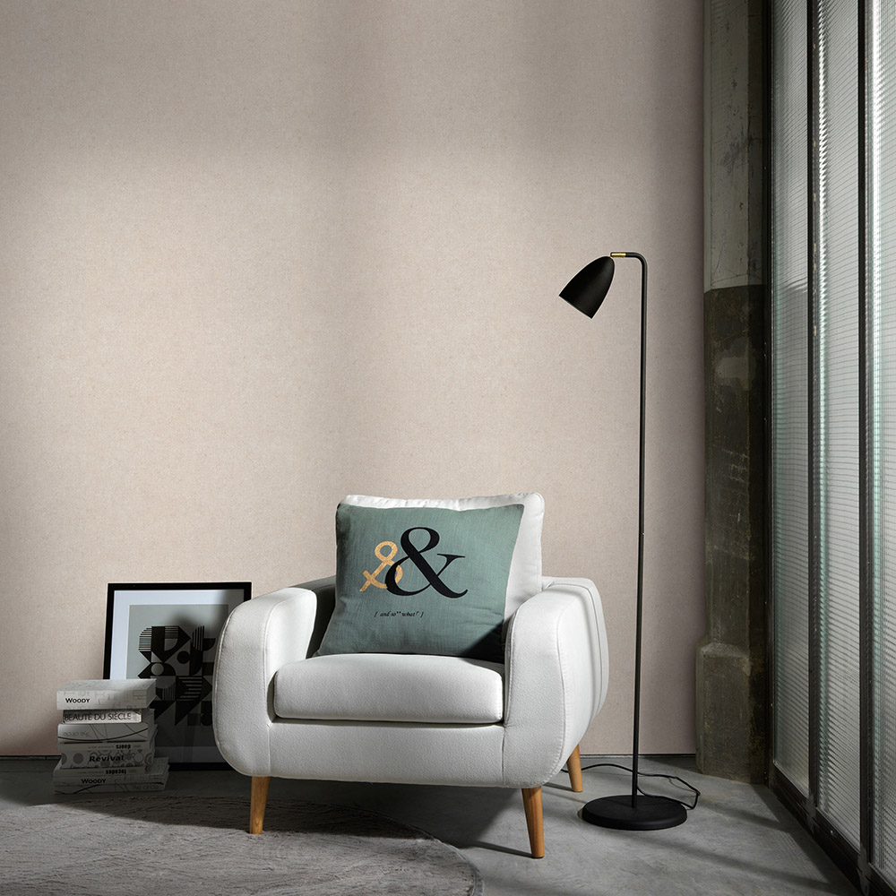 Erismann Dash Plain Beige Vinyl Wallpaper Image 2