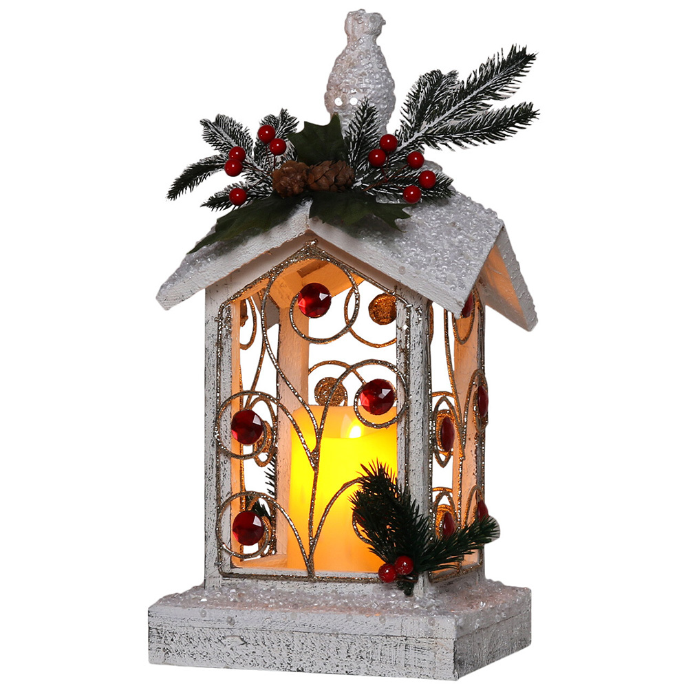 Single Jewelled Wooden LED Candle Light Decoration in Assorted styles Image 8