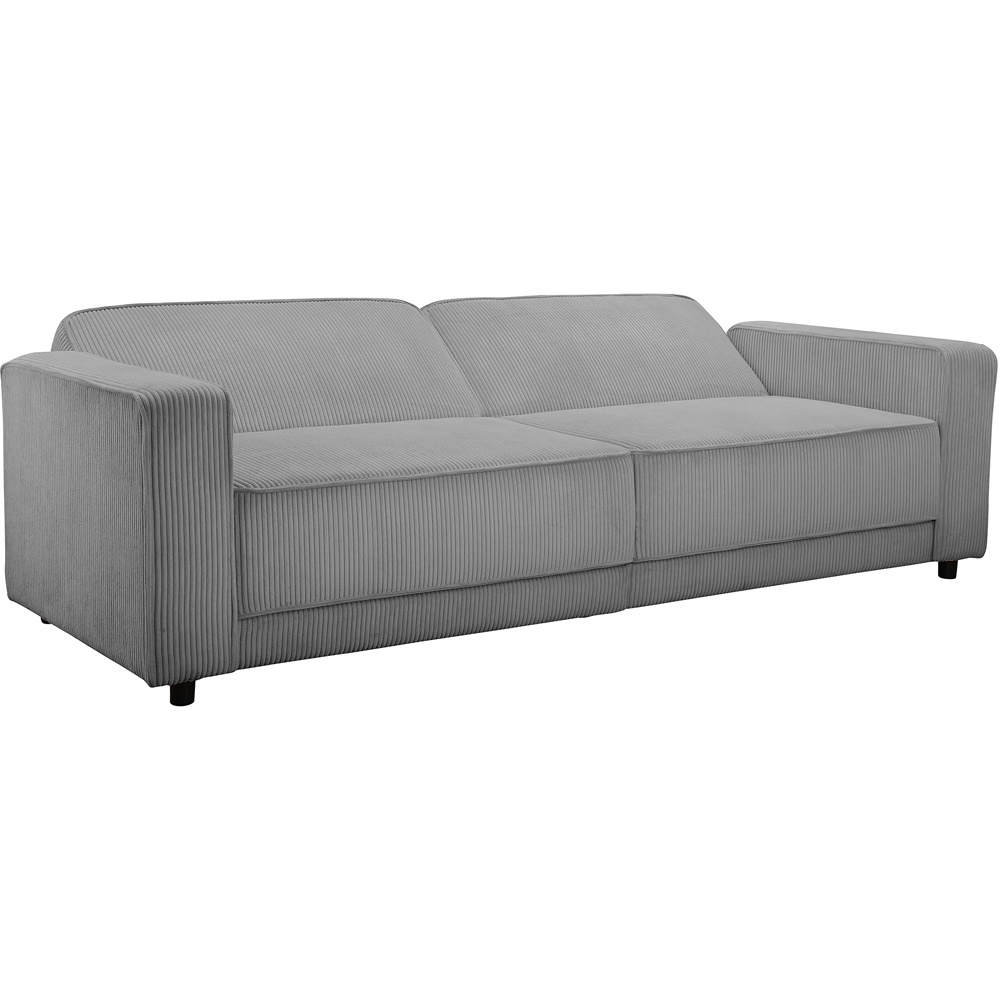 Dorel Allie 3 Seater Grey Corduroy Sofa Bed Image 4