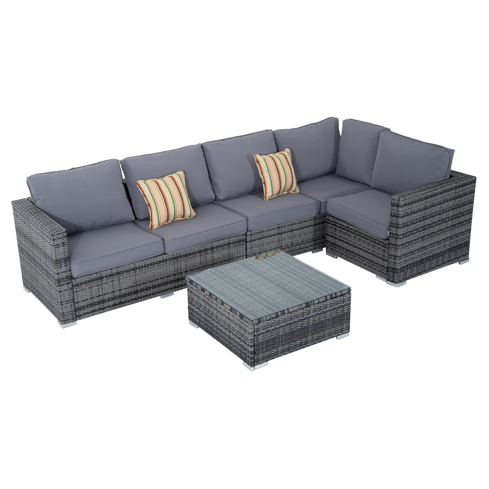 Outsunny 4 Pcs Rattan Dining Set Image 2