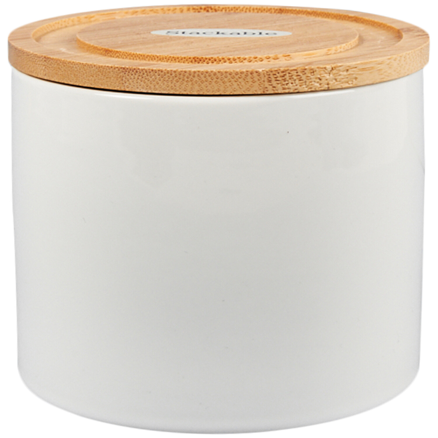 Stacking Canister - Whte Image 1