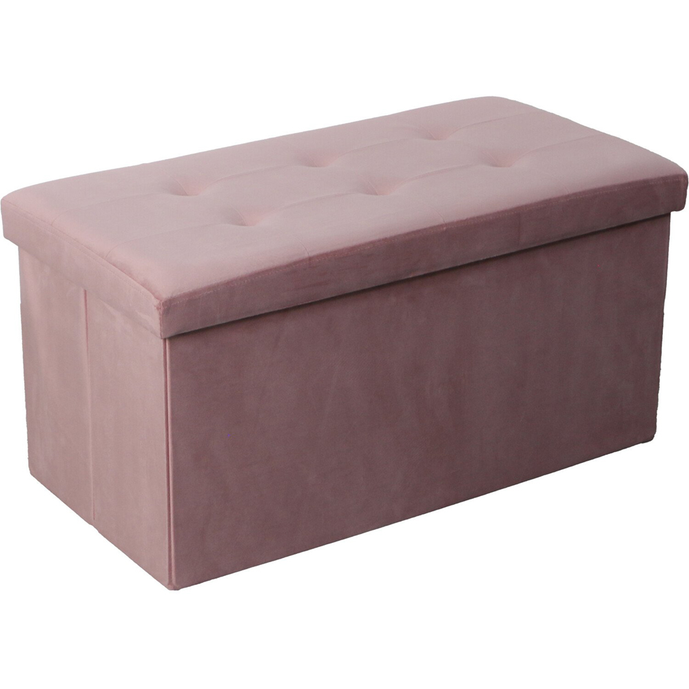Seville Brushed Velvet Trunk - Pink Image 2