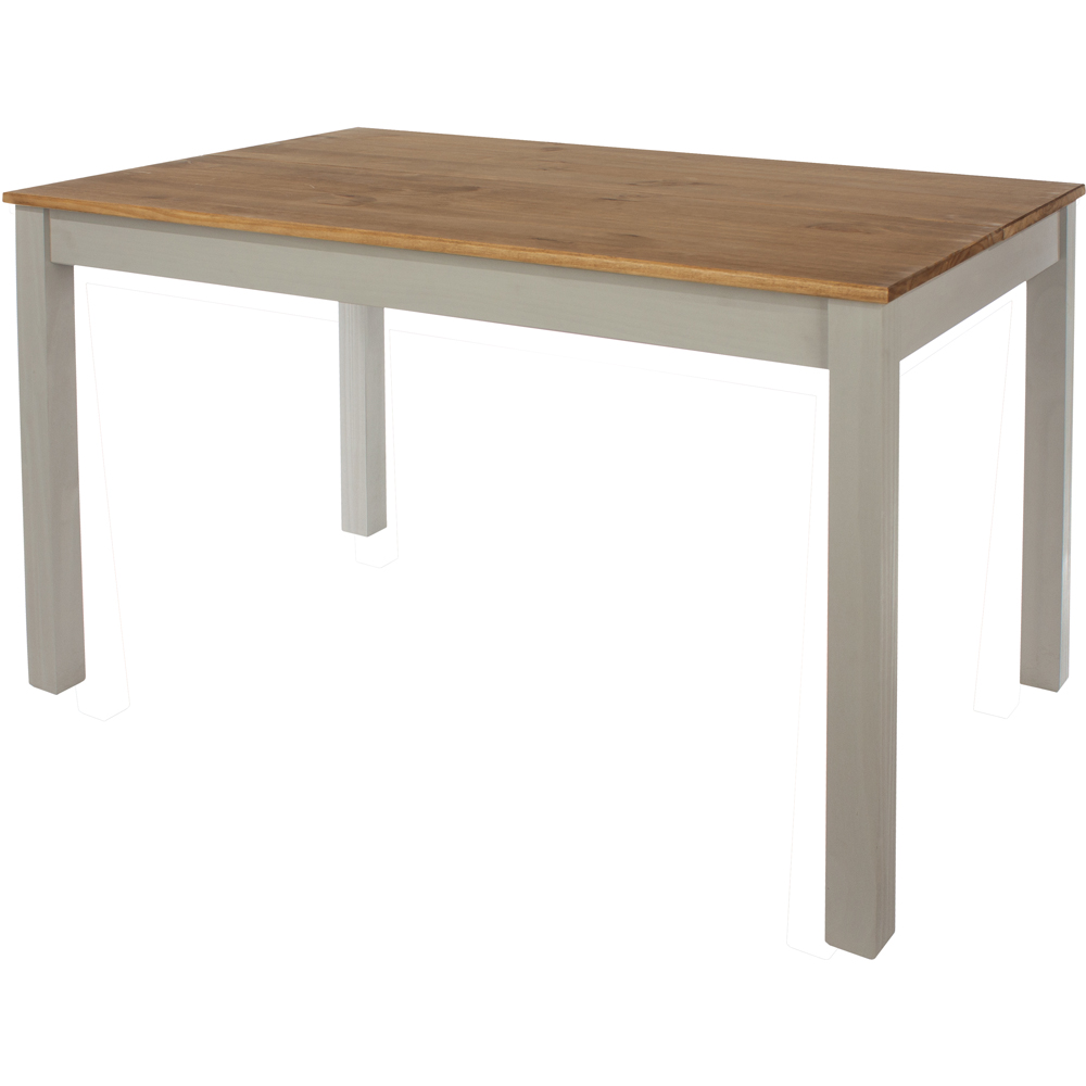 Core Products Corona Linea 4 Seater Dining Table Bench Set Grey Image 2