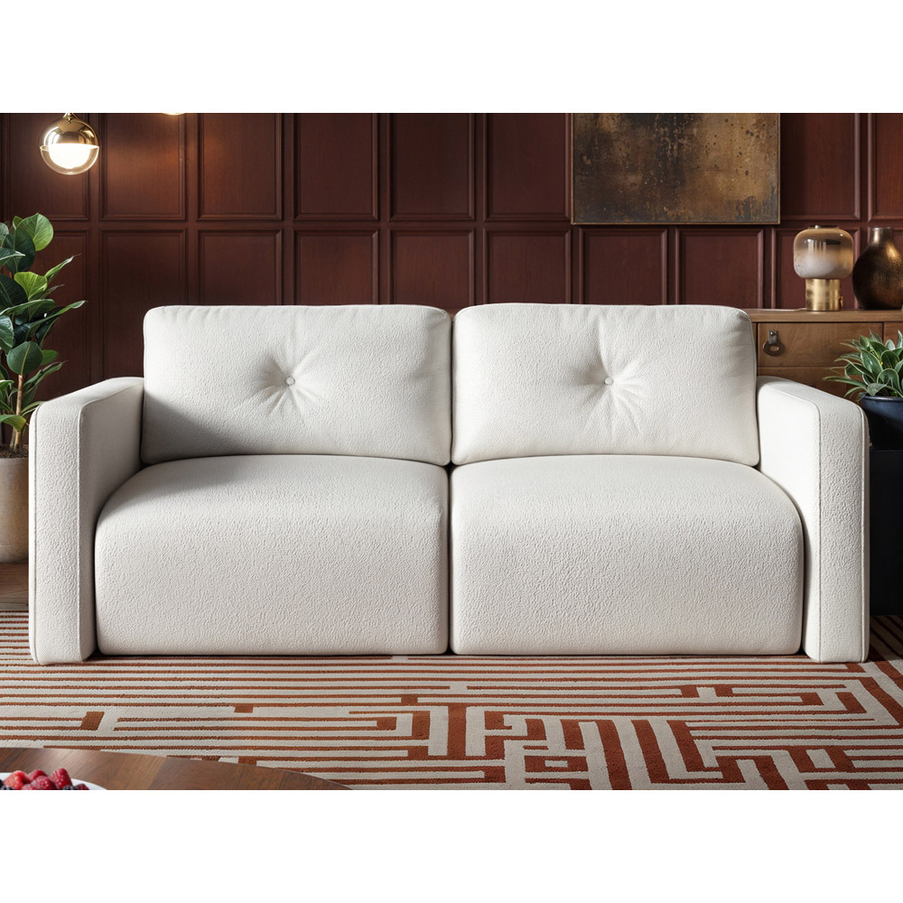 Solace+Co Wilfie 3 Seater Beige Chenille Sofa Image 5