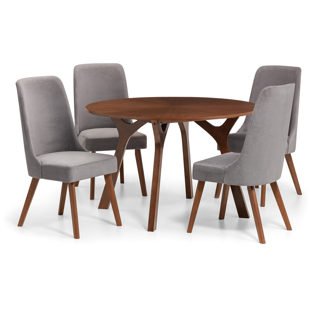 Julian Bowen Huxley Walnut Round Table Image 3