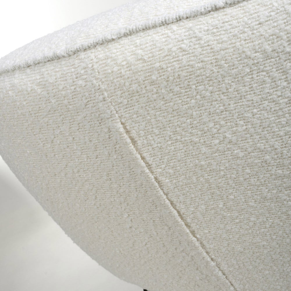 Shankar Lola Set of 2 White Boucle Dining Chair Image 8