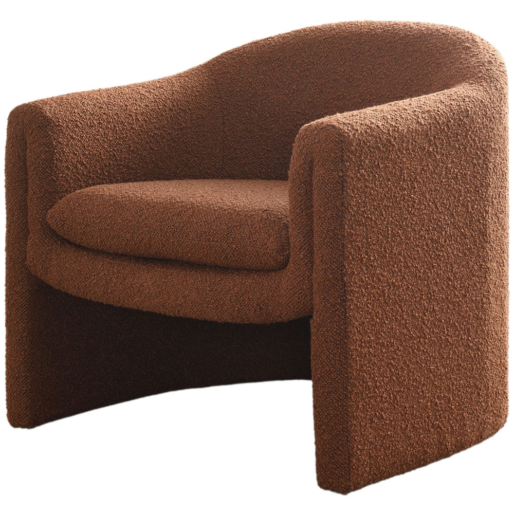 Chelsea Rust Boucle Accent Chair Image 2