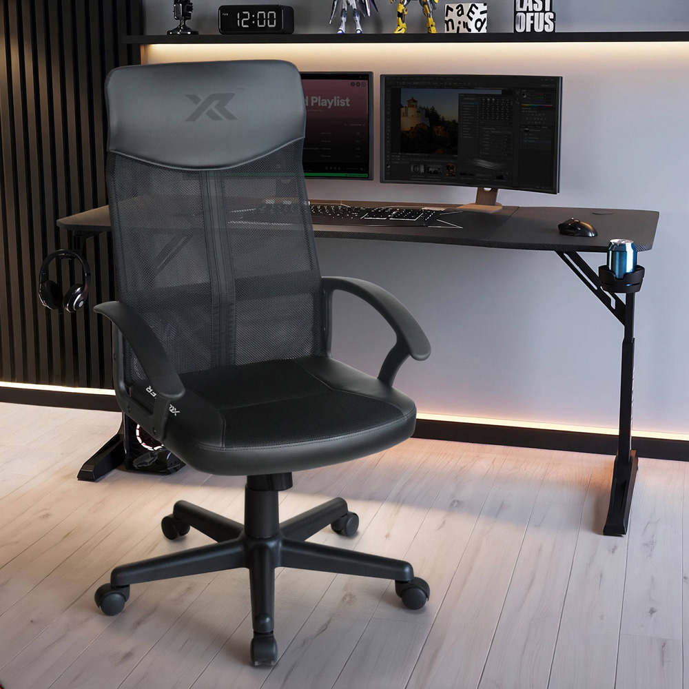 X Rocker Vanguard Mesh Height Adjustable Gaming Chair with Padded Headrest Image 7