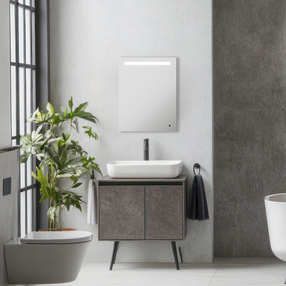 Sorrelis Caldera 2 Rechargeable Battery LED Mirror 70 x 50cm Image 2