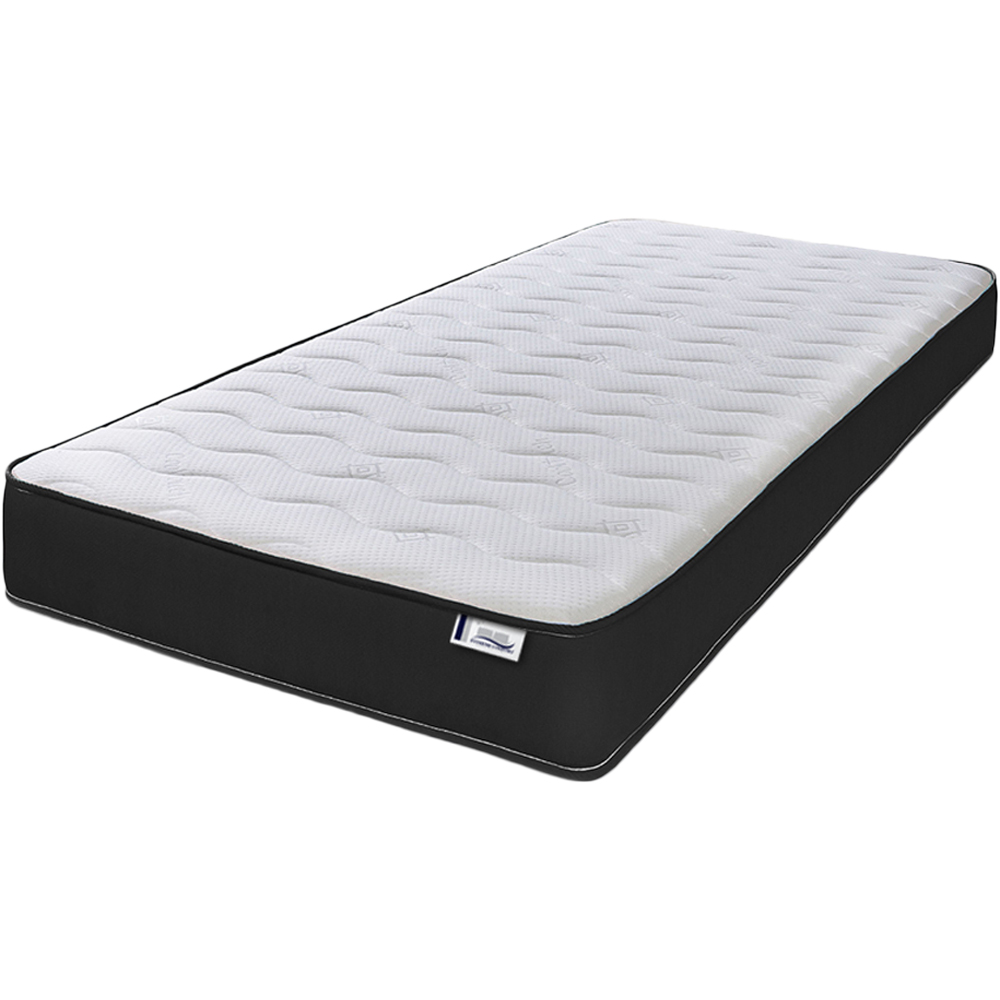 Extreme Comfort Cooltouch Colours Black Single Memory Foam and Spring Mattress Image 1