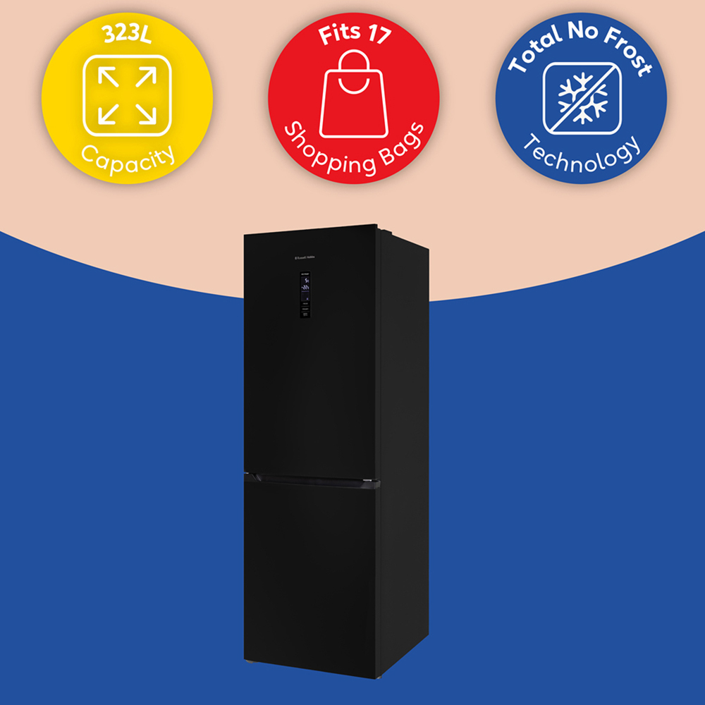 Russell Hobbs RH184FF602C1B Black 60/40 Split Total No Frost 323L Fridge Freezer Image 8