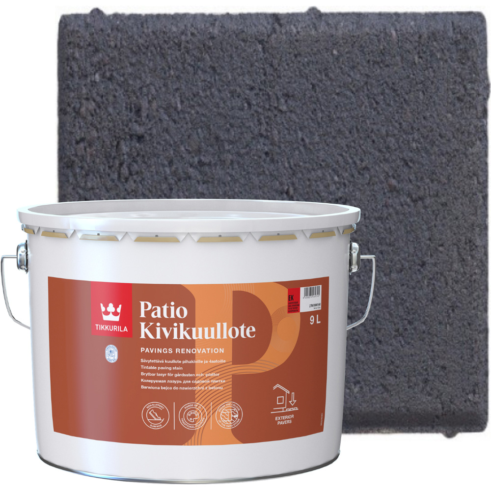 Tikkurila Patio Kivikuullote EK03 Patio Paving Stain 10L Image 4