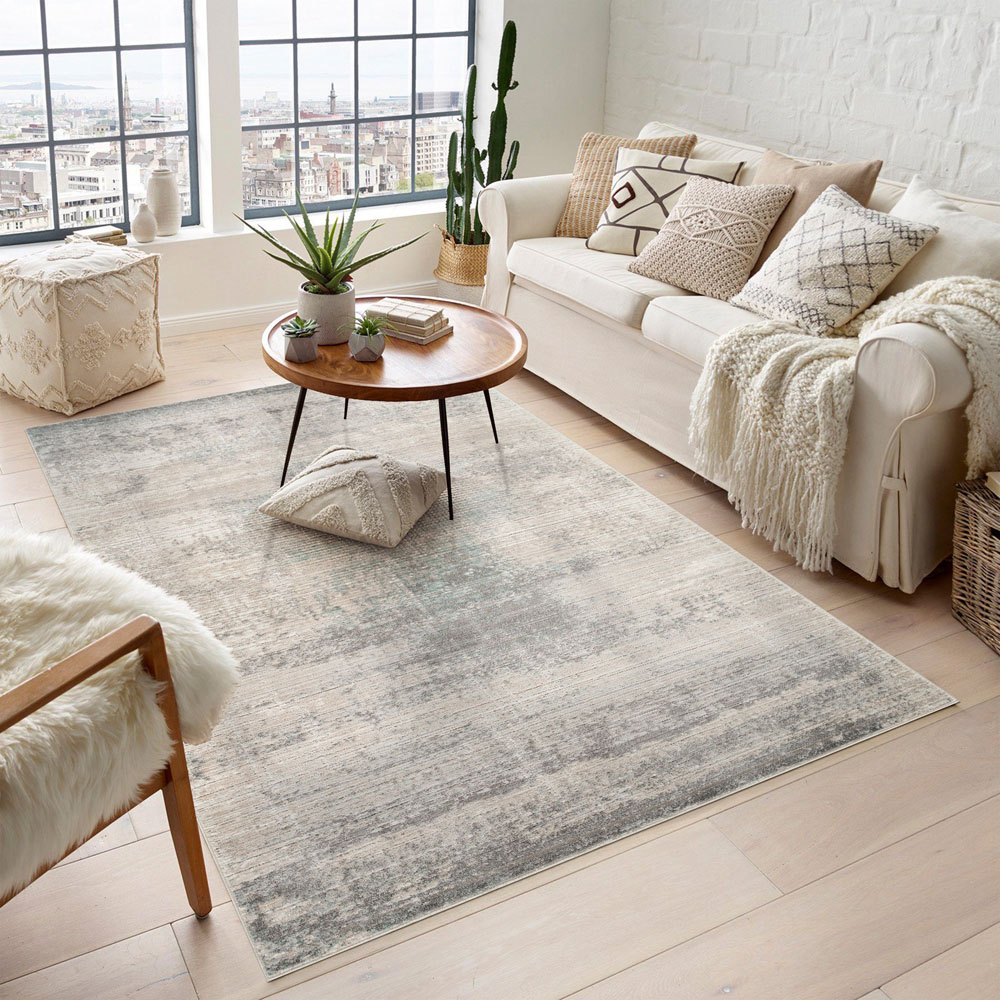 Desire Rugs Maia Grey Mist Abstract Non Slip Rug 160 x 240cm Image 2