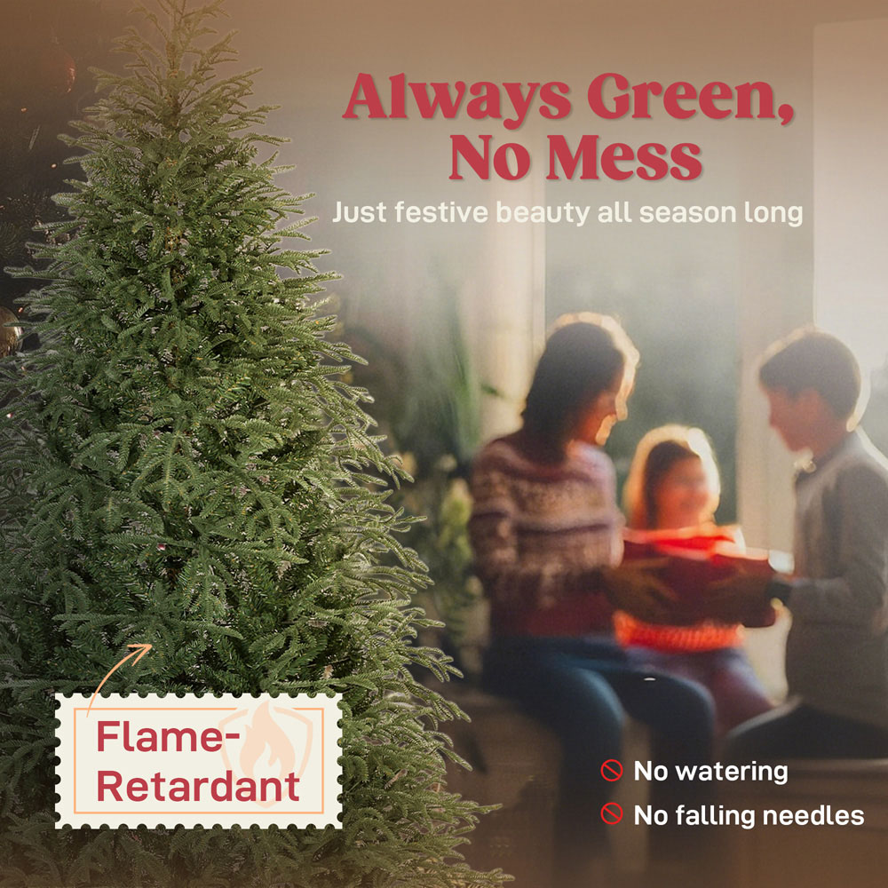 Everglow Full Spruce Artificial Christmas Tree 7ft Image 5