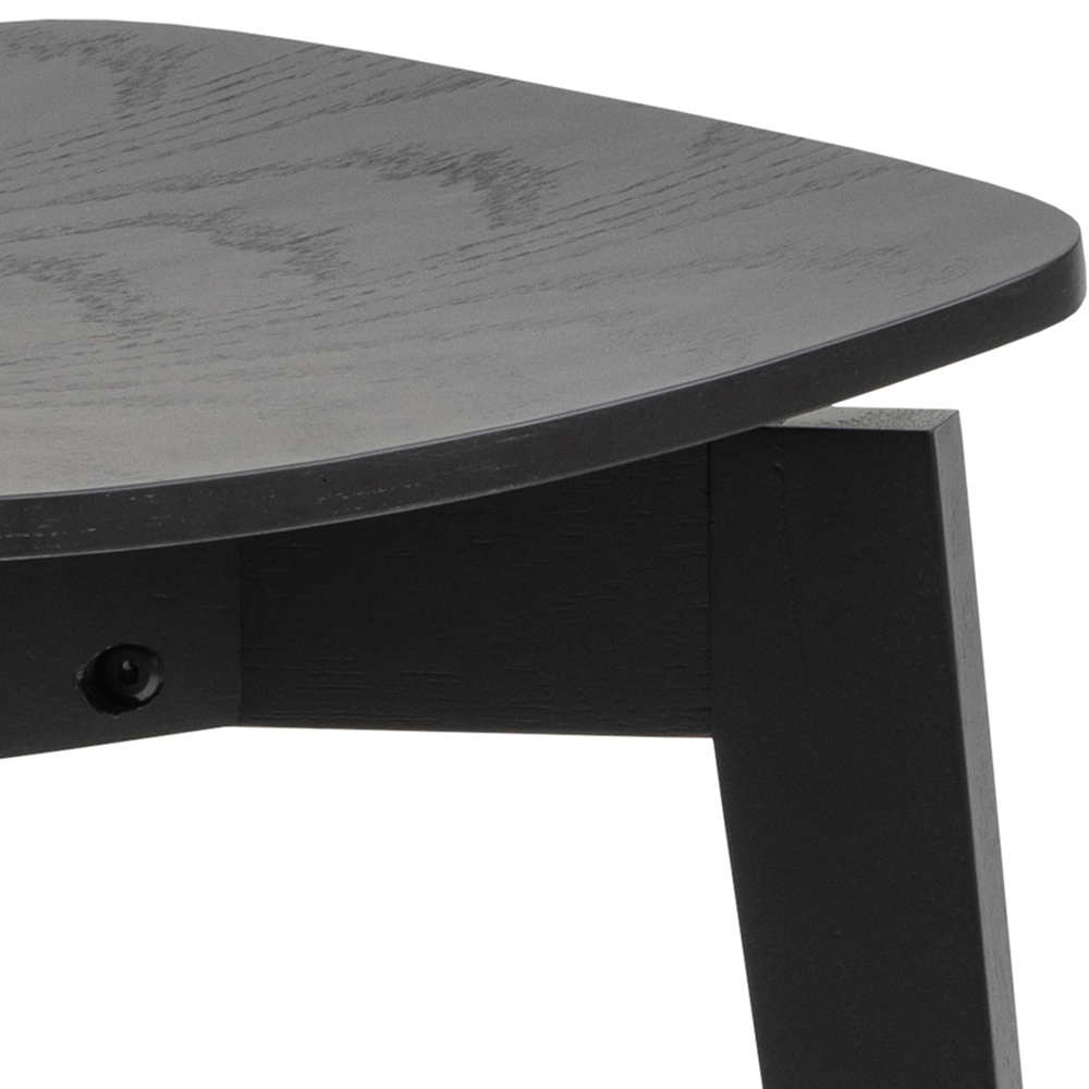 Florence Roxby 4 Seater Round Dining Table Set Black Image 6