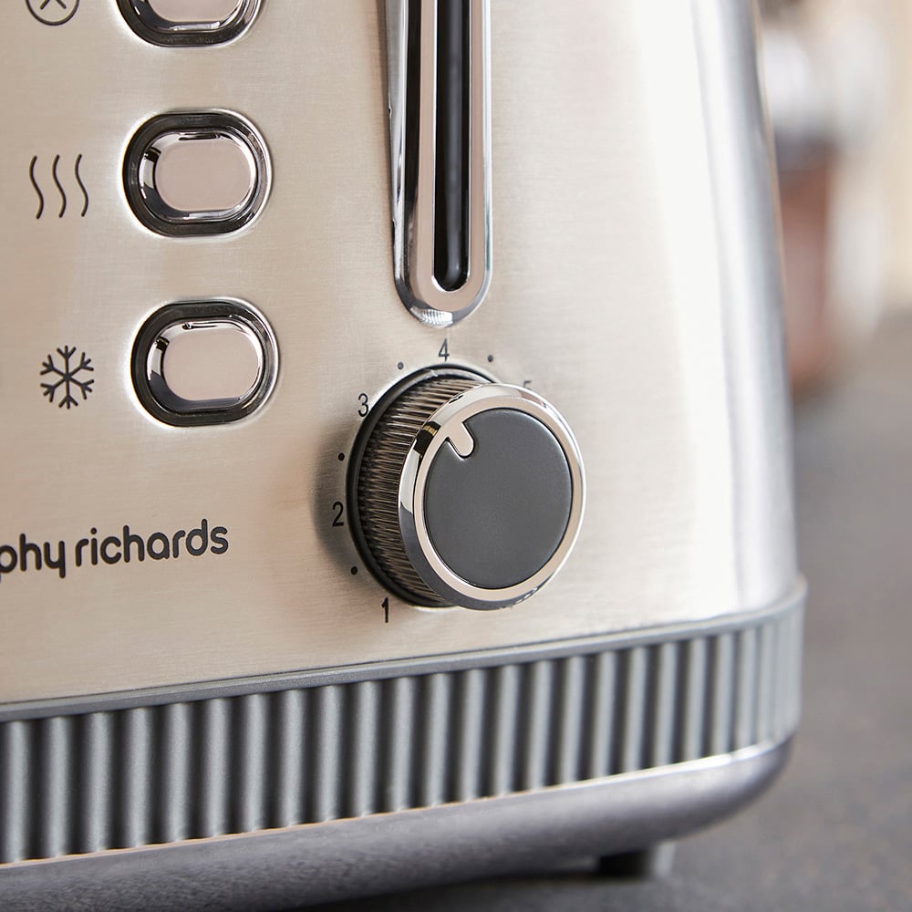 Morphy Richards Mexborough 242902 Grey Trim Stainless Steel 4 Slice Toaster Image 7