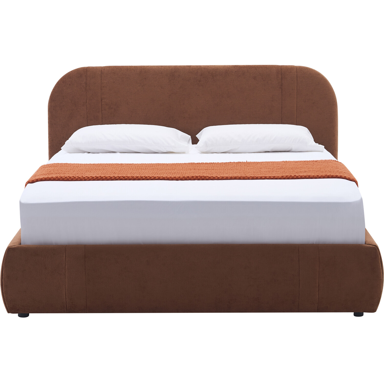 Rhea Ottoman Bed Brown King Image 8