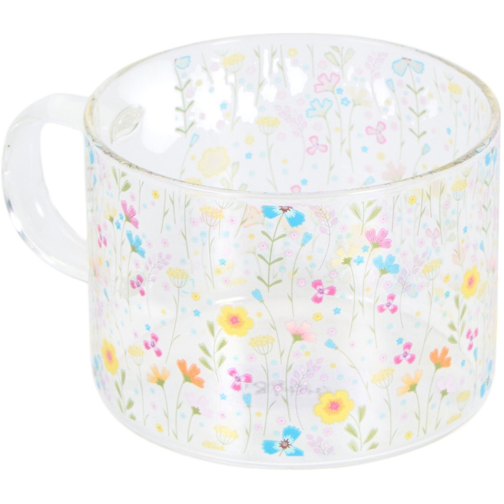 In Bloom Drinking Jar with Straw Multicolour Image 2