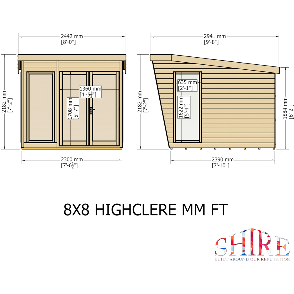 Shire Highclere 7.5 x 7.8ft Summerhouse Image 8