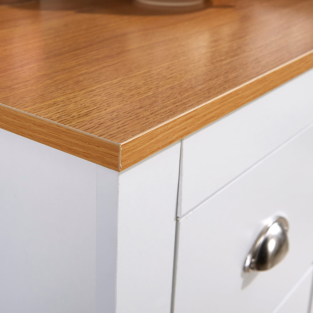 Home Source Camden White PC Computer Office Storage Desk Image 5