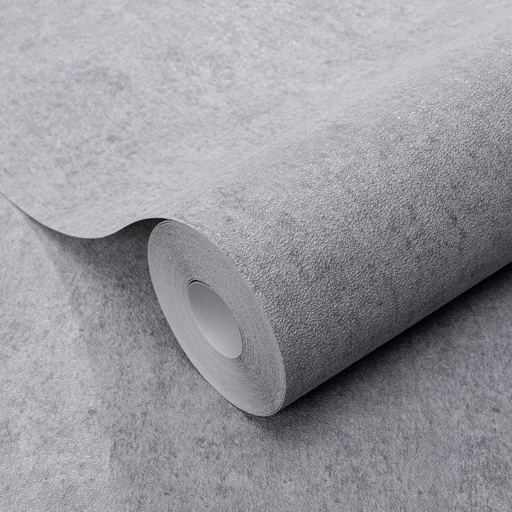 Erismann Savannah Textured Plain Non Woven Grey Wallpaper Image 2