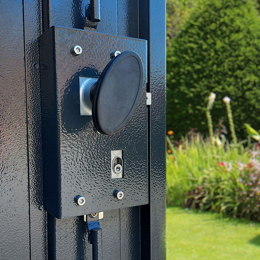 Asgard Centurion 5 x 18ft Double Door Grey High Security Bike Shed Image 7