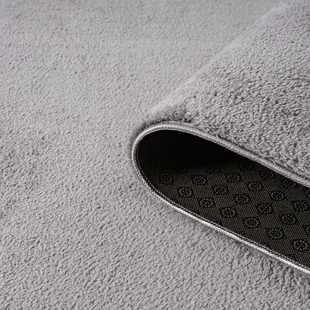 Desire Rugs Comfy Dark Grey Anti Slip Felt Backing Rug 120 x 160cm Image 5