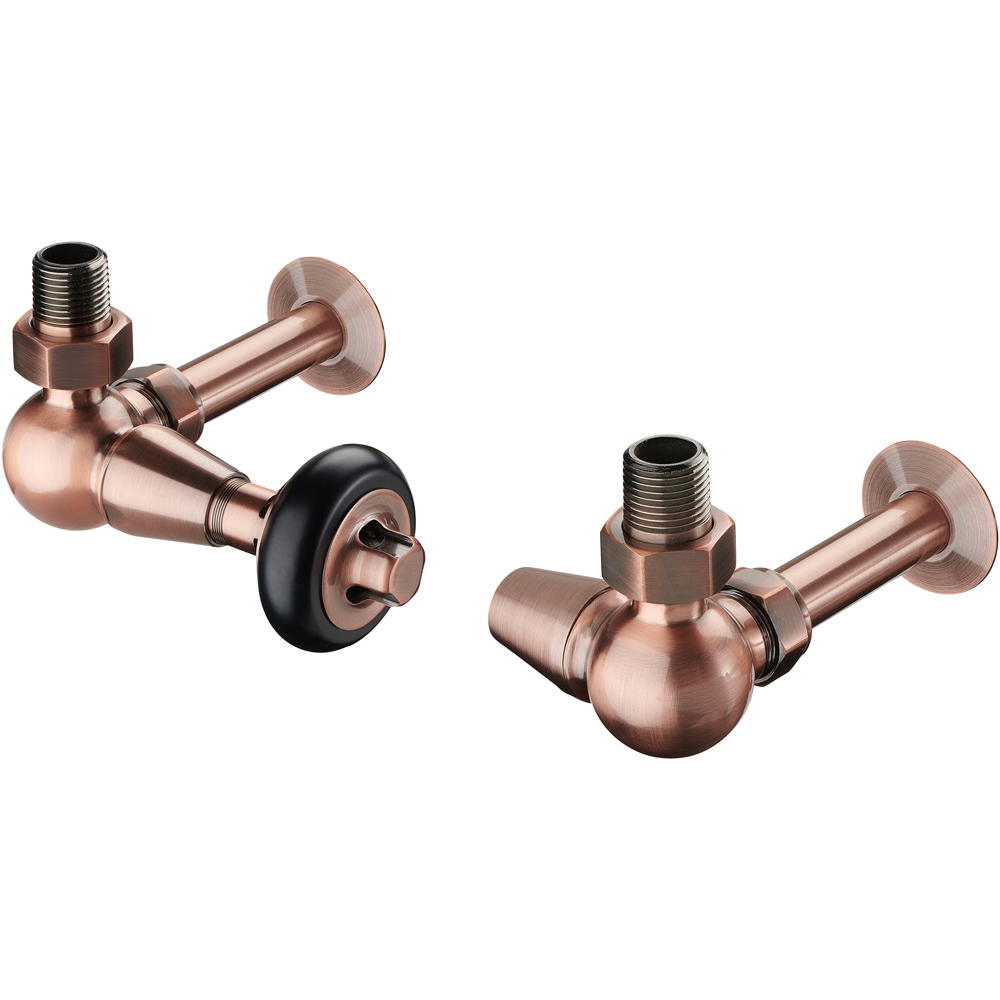 Terma Antique Copper Pipe Sleeving and Metal Collar Set 130mm Image 2