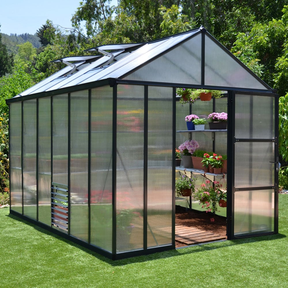 Palram Canopia Grey Glory Greenhouse 8 x 12ft Image 1