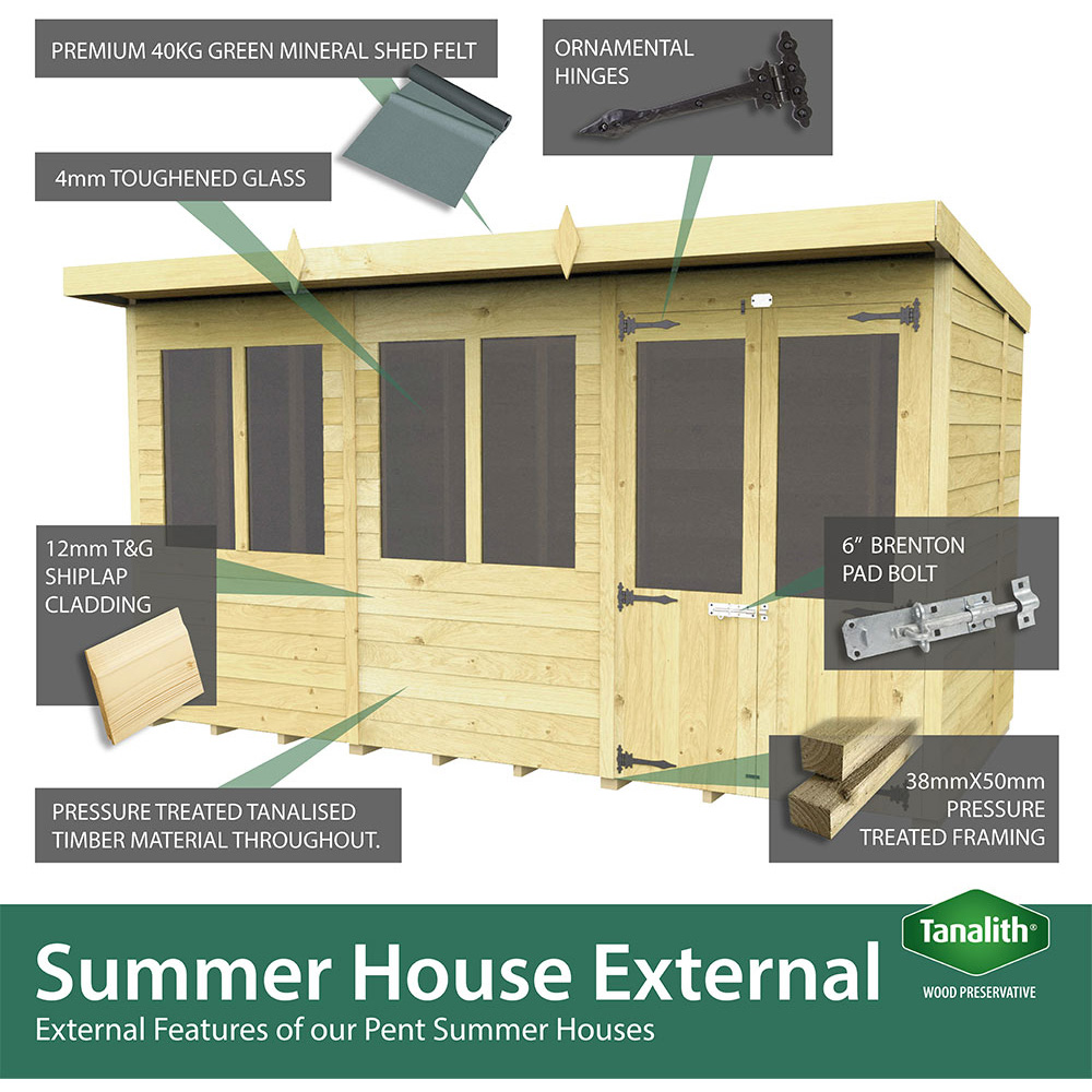 DIY Sheds 8 x 8ft Tongue and Groove Timber Apex Summerhouse Image 8