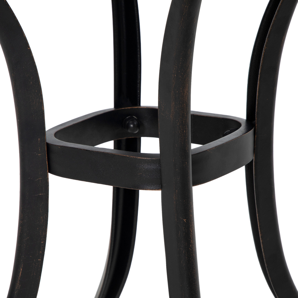 Outsunny Bistro Table with Umbrella Hole Bronze Tone Image 3