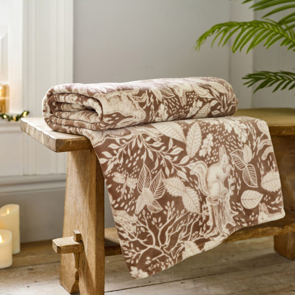 Deyongs Umber Winter Forest Throw 140 x 180cm Image 2